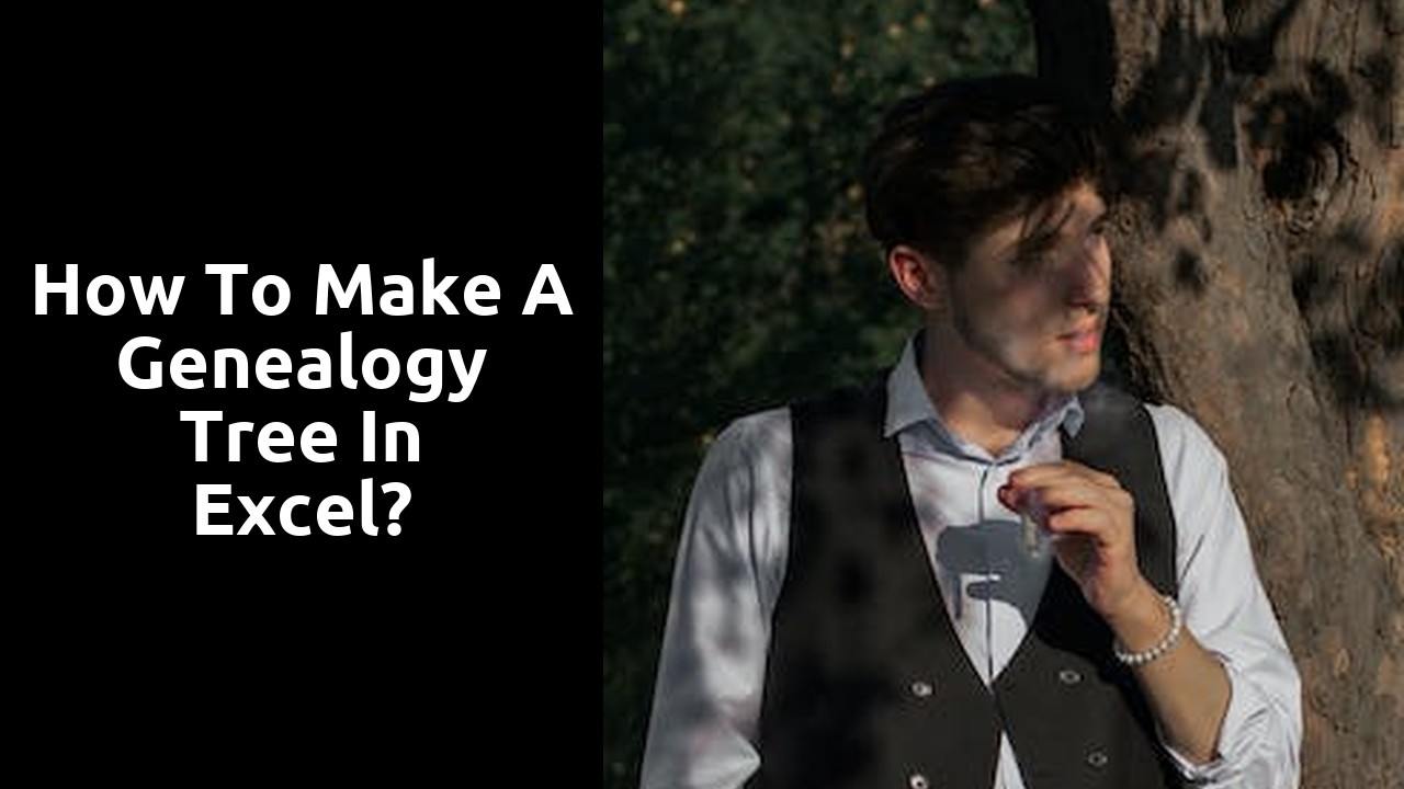 How to make a genealogy tree in Excel?