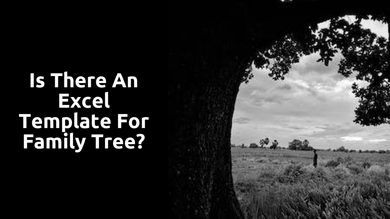 Is there an Excel template for family tree?